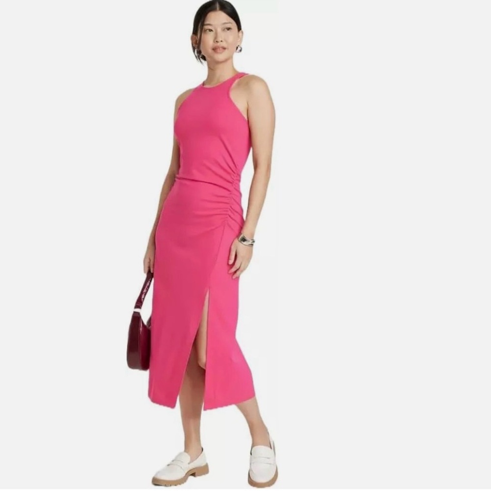 a new day Pink Midi Dress